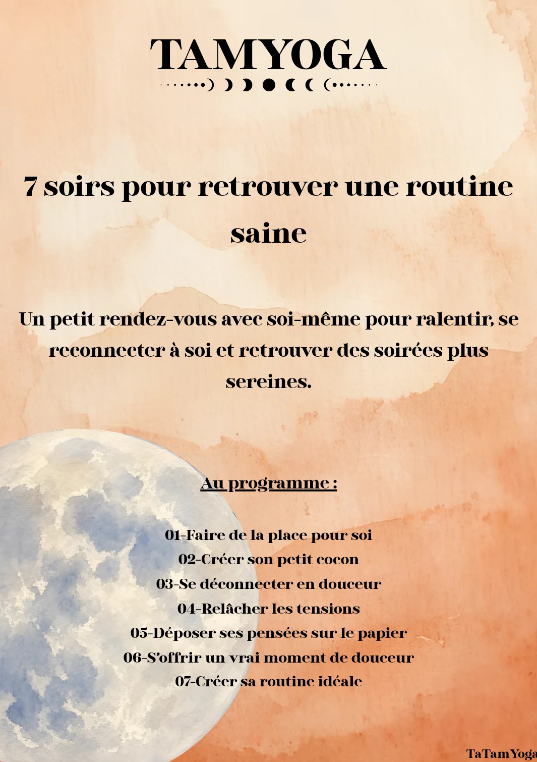 routine soir saine